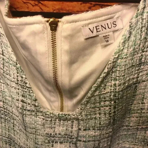 Womens Tweed Sleeveless dress - Picture 6 of 16